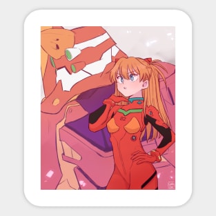 Asuka-EVA 02 Sticker